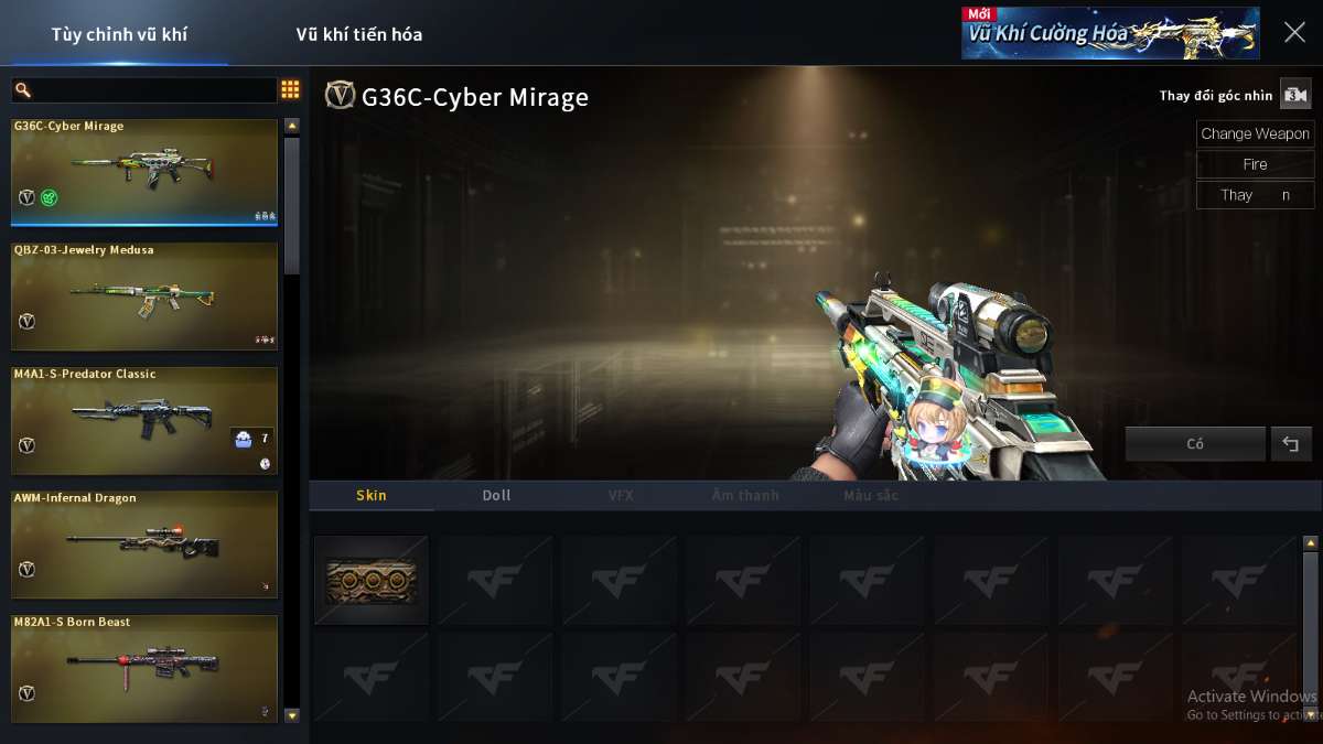 shop acc cf uy tin gia re
